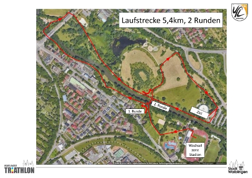 Laufstrecke Volkstriathlon + Liga 5,4km - PDF