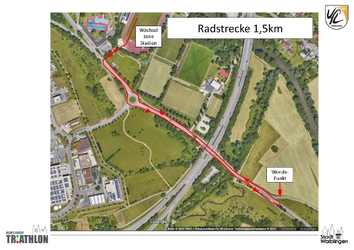 Radstrecke KSK TriKids 1,5km