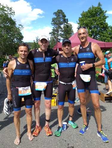 Die Masters des VfL in Schluchsee (von links): Xavier Tupet, Ralph Müller, Bruno Belfort, Achim Meindorfer. (Foto: Peter Mayerlen)